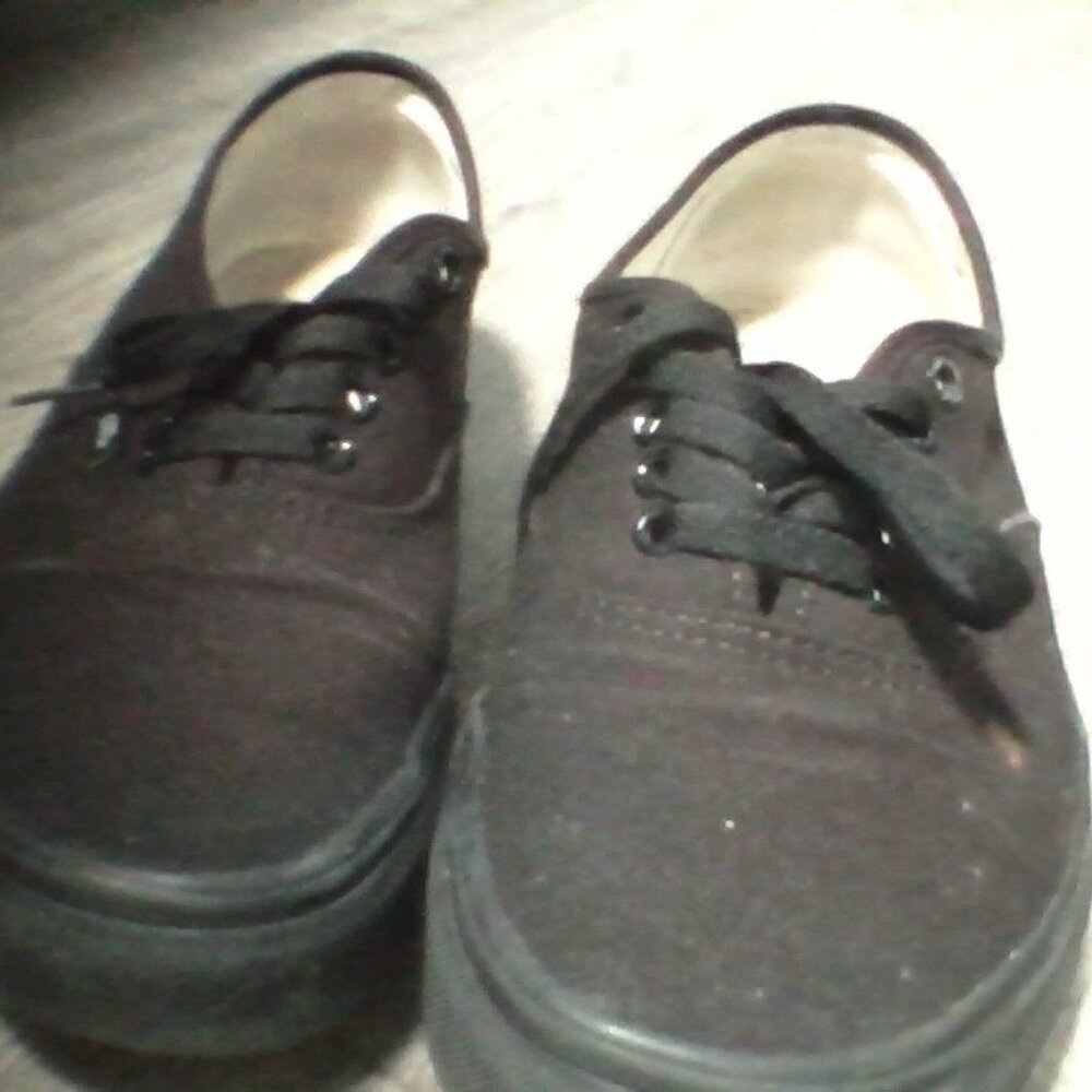 VANZ, size 9.5, black laces and shoes, ankle high.